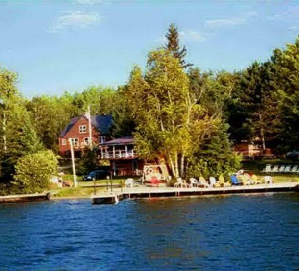 A lakeside view of Anderson's Resort.